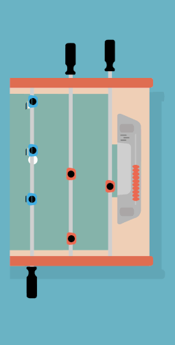 Animated diagram of the pull shot